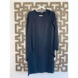 COS Navy Long Sleeve Dress ~ Sleek Quiet Luxury ~ Maternity ~ Size M